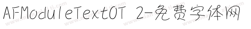 AFModuleTextOT 2字体转换
